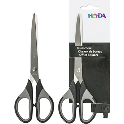 Abbildung von Heyda 204809490 Universalschere Colour Code (18 cm mit Soft Touch Einlage) schwarz / onyx