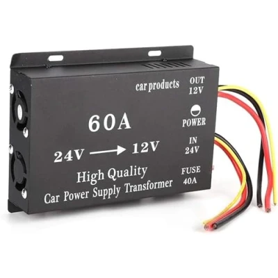 Abbildung von KSTE Spannungswandler, 24V Auf 12V DC Elecric Buck Wandler Adapter, 720W 60A bis Strom Transformator Konverter Adapter