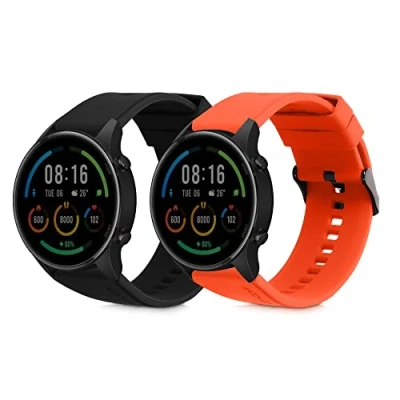 Abbildung von kwmobile Uhrenarmband 2x Sportarmband für Xiaomi Mi Watch Color Sport / S1 Active, Armband TPU Silikon Set Fitnesstracker