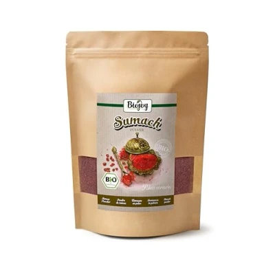 Abbildung von Biojoy BIO Sumach Gewürz (500 g), türkisch, fein gemahlen, 5% Steinsalz