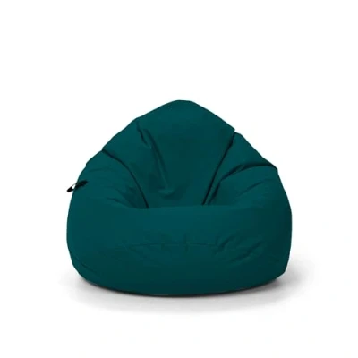 Abbildung von Nadimaideal Sitzsack Tropfenform Kastanie Bodenkissen für Kinder &amp; Erwachsene Indoor Outdoor Gaming Sitzkissen Beanbag Füllung EPS Perlen (Petrol, XL Durchmesser 77 cm)