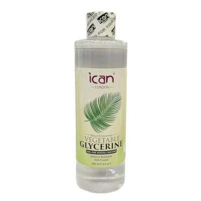 Abbildung von ican london 100 % rein pflanzliches Glycerin, 250 ml.