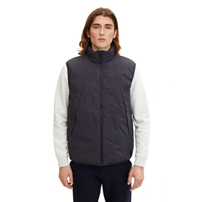 Abbildung von TOM TAILOR Denim Herren Weste 1031783, 29476 Coal Grey, M