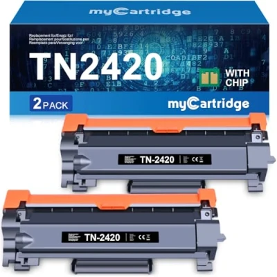 Abbildung von MYCARTRIDGE TN2420 Kompatibel Brother TN 2420 2410 Toner für MFC L2710DW L2710DN HL L2350DW L2375DW DCP L2530DW (2 Schwarz)