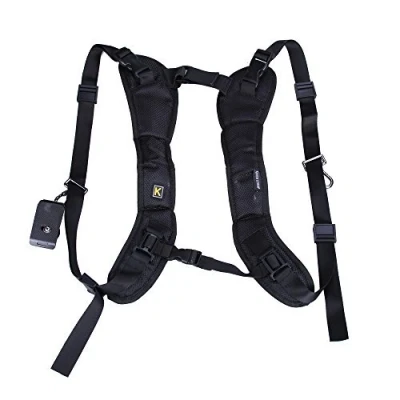 Abbildung von Fotga Schwarz Schneller Quick doppelt Schulterriemen Sling Gurt Strap für 2 Dual DSLR Kamera Canon Nikon Olympus Sony 1D 5DII III D7200 D500 A7 A9 GH4 GH5
