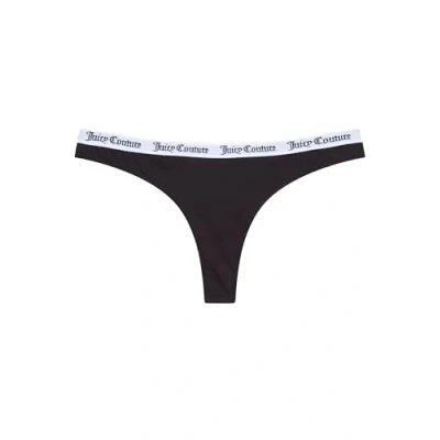 Abbildung von Juicy Couture DANA Thong 3 PACK String, Damen, Größe: Small, Black