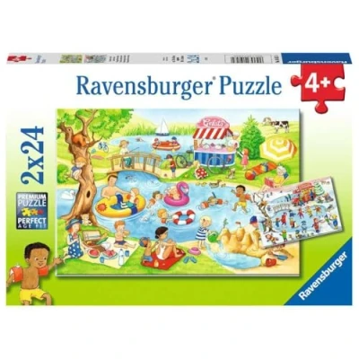Abbildung von Ravensburger Puzzle Kinderpuzzle 05057 Freizeit am See für..., 24 Puzzleteile
