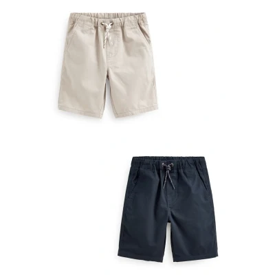 Abbildung von Next 2 PACK Pullon Shorts für Kinder, Größe: 98, Blue/beige