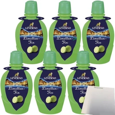 Abbildung von Leverno Limetten Fix aus Italien 6er Pack (6x100ml Flasche) + usy Block