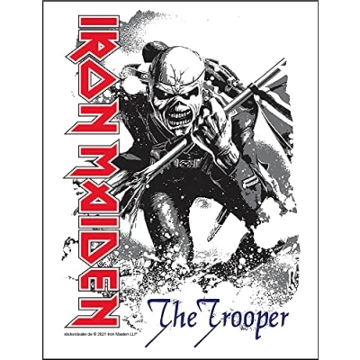 Abbildung von Iron Maiden Sticker Trooper Band Heavy Metal Aufkleber England ca. 13x10 cm