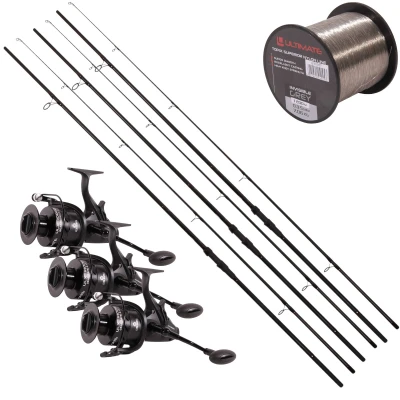 Abbildung von Ultimate Adventure Carp II 11ft (3lb) + ULX 8000 3 Rod Angel Set Karpfenset