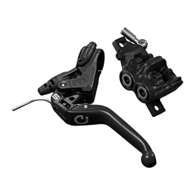 Abbildung von Magura MT5e. HIGO Schliesser. NO. Kabellänge 150 mm. 3 Finger Aluminium Hebel...