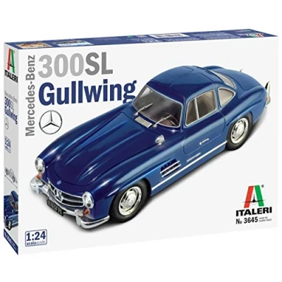 Abbildung von ITALERI 3645S 1:24 Mercedes Benz 300 SL Gull Wing, Modellbau, Bausatz, Standmodellbau, Basteln, Hobby, Kleben, Plastikbausatz, Unlackiert