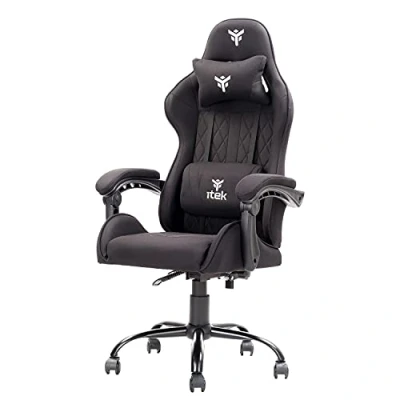 Abbildung von iTek Gaming Chair Rhombus FF10, Gewebe, Schwarz, Normale