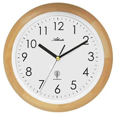 Abbildung von Atlanta Wanduhren Analog Buche 4323 30