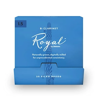 Abbildung von Royal by D&#039;Addario Blätter für Bb Klarinette #1,5, 25 Stück