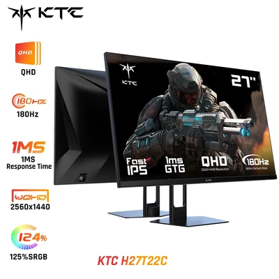 Abbildung von KTC H27T22 Gaming Monitor (2560x1440 px, 1 ms Reaktionszeit, 165 Hz, 27 Zoll 2560x1440 QHD 165Hz Fast IPS 1ms Reaktionszeit 100% sRGB)