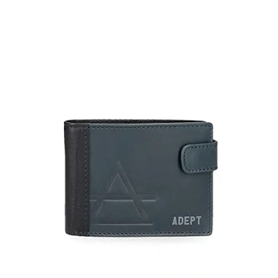 Abbildung von Adept Jim Querformat mit Klickverschluss schwarz 11 x 8,5 1 cm Leder, Schwarz, Quertasche