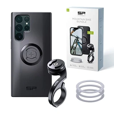 Abbildung von SP CONNECT Mountain Bike Bundle SPC+ kompatibel mit Samsung S22 Ultra Handyhalter für Mountainbike MTB Handy Halterung Gadget