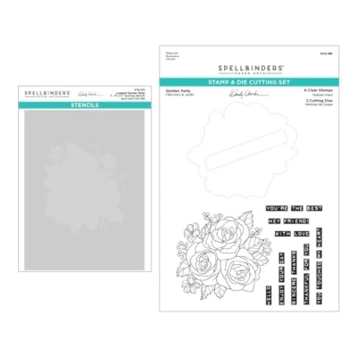 Abbildung von Spellbinders Party SDS und Schablonen Set aus der The Garden Collection von Wendy Vecchi, One