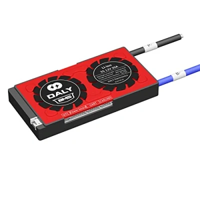 Abbildung von DALY Programmierbares konfigurierbares intelligentes BMS 3S 12V 30A Li Ion Batterieschutzplatine mit Balancedrähten UART RS485 CAN Kommunikation Batterieschutzmodul für 18650 Batteriepack12V