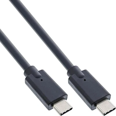 Abbildung von InLine® USB 3.2 Gen.2 Kabel, Typ C Stecker/Stecker, schwarz, 2m