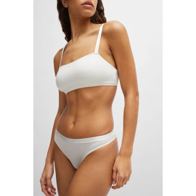 Abbildung von BOSS Thong String, Damen, Größe: Large, Open white