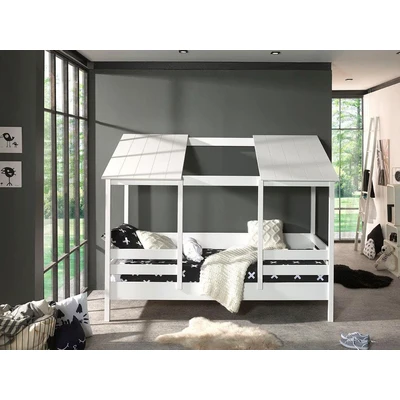 Abbildung von Vipack Kinderbett, (Made in Europe), Hausbett wahlweise mit Bettschublade