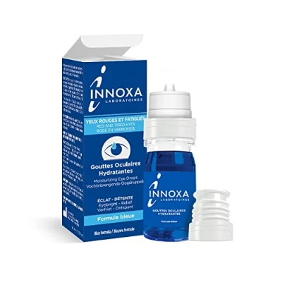 Abbildung von INNOXA Laboratoires Blaue Formel Augentropfen Bleichen Sie rote Augen auf Befeuchten trockene und müde Steril ohne Konservierungsstoffe 10 ml
