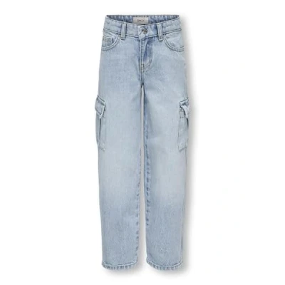 Abbildung von Kids ONLY Kogharmony WIDE Carrot Jeans Straight Leg für Kinder, Größe: 116, Light blue denim