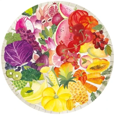 Abbildung von Ravensburger Puzzle 500 Teile Circle of Colors Fruits &amp; Vegetables 17169, Puzzleteile