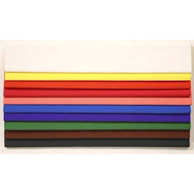 Abbildung von Clairefontaine 903099C Packung mit 10 Bögen Krepppapier, 2,5 x 0,5m, ideal für kreativen Hobbies, 1 Pack, farbig sortiert