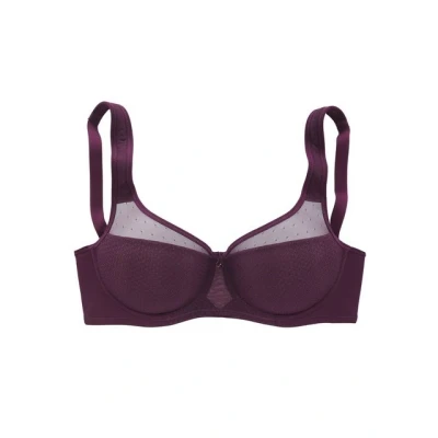 Abbildung von Lascana Minimizer BRA Bügel BH, Damen, Größe: 90H, Eggplant
