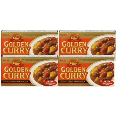 Abbildung von S&amp;B Golden Curry Mild 220 gr x 4 uds Pack Promoo