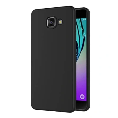 Abbildung von AICEK Samsung Galaxy A5 2016 Hülle, Schwarz Silikon Schutzhülle für Case TPU Bumper Handyhülle (5.2 Zoll)