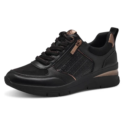 Abbildung von Tamaris Sneaker low, Damen, Größe: 38, Black copper Schuhe