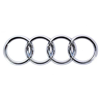 Abbildung von Audi Zeichen Chrom Original A3 / A4 A6 Tuning Zubehör Audiringe
