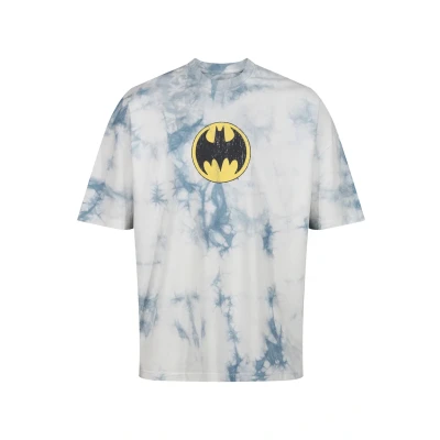 Abbildung von Re:Covered Batman Split Graphic Tshirt print, Größe: Large, Grey