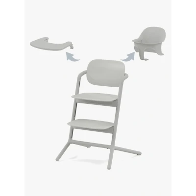 Abbildung von Cybex Lemo 3 in 1 Hochstuhl Inkl. Babyset Und Tablett, Suede Grey