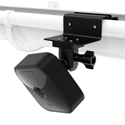 Abbildung von HOLACA Dachrinnenhalterung, Kamera Halterung, für All New Blink Outdoor 4 (4th Gen)/(3rd Gen)/Blink XT/XT2/Blink Mini/Blink Indoor Kameras,360 ​​Grad verstellbare (Schwarz 1 Pack)