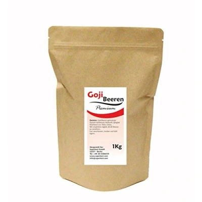 Abbildung von Superkost Tibetanische Goji Beeren, ungeschwefelt, Rohkostqualität (1000g)