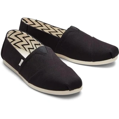 Abbildung von TOMS Alpargata Cotton Canvas Mens Black/Black Espadrilles UK 9 / EU 43