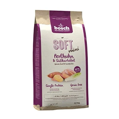 Abbildung von bosch HPC SOFT mini Perlhuhn &amp; Süßkartoffel halbfeuchtes Hundefutter für ausgewachsene Hunde kleiner Rassen Single Protein grain free 1 x kg