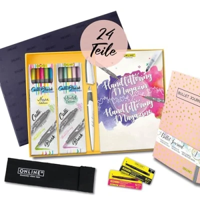 Abbildung von ONLINE® Handlettering Set Mehrfarbig 0.3 1.6 mm