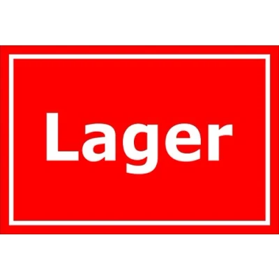 Abbildung von Melis Folienwerkstatt Schild Lager 15x10cm 3mm Hartschaum S00085 130 D 20 VAR