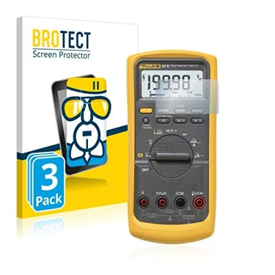 Abbildung von BROTECT Schutzglas für Fluke 87v (3 Stück) Schutzfolie Panzer Folie Glas [Extrem Kratzfest 9H, Anti Fingerprint, Ultra Transparent]