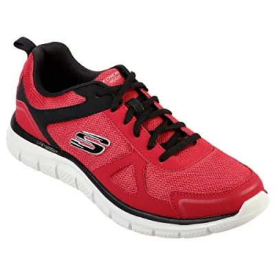 Abbildung von Skechers Track Scloric Herren Sneaker, knöchelfrei, rot/schwarz, 42.5 EU