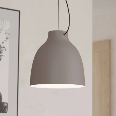 Abbildung von Eglo 900159 Hängeleuchte CAMASCA E27 grau 1X40W H:110cm Ø28cm dimmbar höhenverstellbar