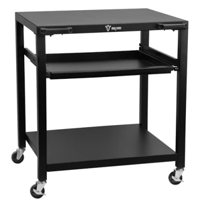 Abbildung von BBQ Toro Servierwagen Grillwagen 80 x 65,5 86,5 cm, Schwarz, Grilltisch mit Arbeitsfläche