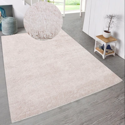 Abbildung von Hochflor Teppich Malin, Home affaire, rechteckig, Höhe: 43 mm, Shaggy in Uni Farben, einfarbig, leicht glänzend, besonders weich